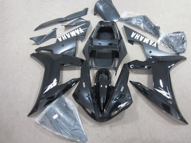 2002-2003 Schwarz Weiß Yamaha YZF R1 Motorrad Vollverkleidung 2002-2003 Schwarz Weiß Yamaha YZF R1 Motorrad Vollverkleidung