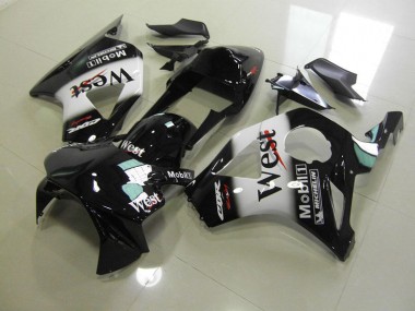 2002-2003 Schwarz West Honda CBR900RR 954 Motorrad Verkleidung