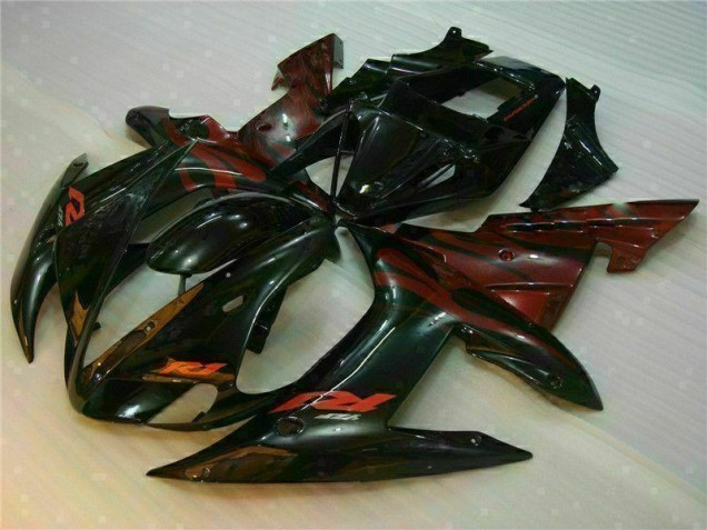 2002-2003 Schwarz Yamaha YZF R1 Motor Verkleidungen