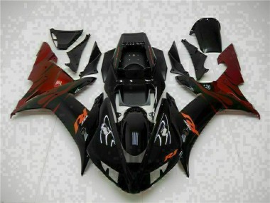2002-2003 Schwarz Yamaha YZF R1 Verkleidung