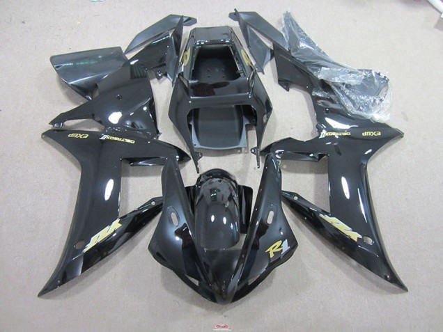 2002-2003 Schwarz und Gold Aufkleber Yamaha YZF R1 Motorrad Verkleidung 2002-2003 Schwarz und Gold Aufkleber Yamaha YZF R1 Motorrad Verkleidung