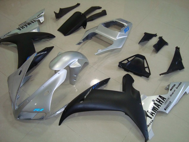 2002-2003 Silber Blau Yamaha YZF R1 Motorrad Verkleidung 2002-2003 Silber Blau Yamaha YZF R1 Motorrad Verkleidung