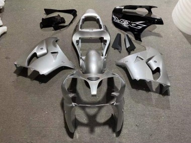 2002-2003 Silber Glänzend Schwarz Kawasaki ZX9R Motorrad Verkleidung