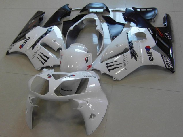 2002-2006 Weiß Monster Kawasaki ZX12R Motorrad Verkleidung 2002-2006 Weiß Monster Kawasaki ZX12R Motorrad Verkleidung