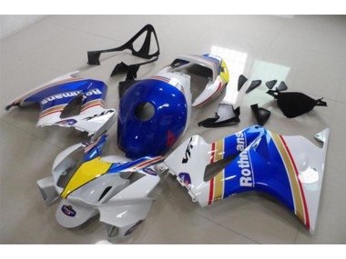 2002-2013 Blau Weiß Rothmans Honda VFR800 Motorrad Verkleidung