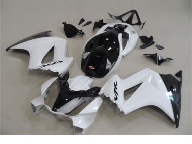 2002-2013 Weiß Schwarz Honda VFR800 Motorrad Verkleidungen