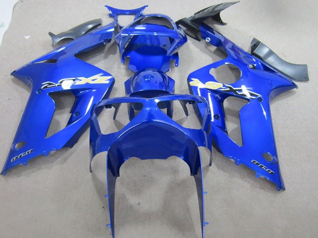 2003-2004 Blau 636 Kawasaki ZX6R Motorrad Verkleidung 2003-2004 Blau 636 Kawasaki ZX6R Motorrad Verkleidung