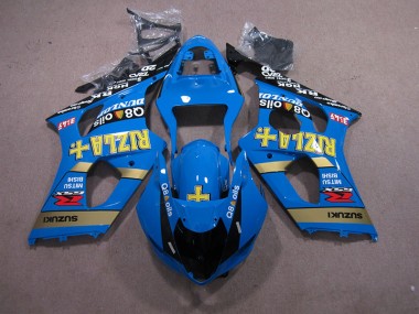 2003-2004 Blau Rizla Q8 Oils Suzuki GSXR 1000 Motorrad Verkleidung