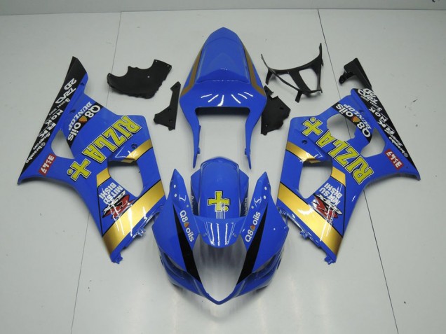 2003-2004 Blau Rizla Suzuki GSXR 1000 Motorrad Verkleidung 2003-2004 Blau Rizla Suzuki GSXR 1000 Motorrad Verkleidung