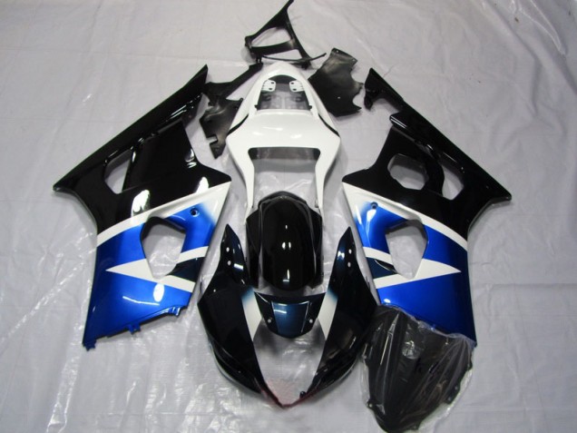 2003-2004 Blau Schwarz Weiß Suzuki GSXR 1000 Motorrad Verkleidung 2003-2004 Blau Schwarz Weiß Suzuki GSXR 1000 Motorrad Verkleidung