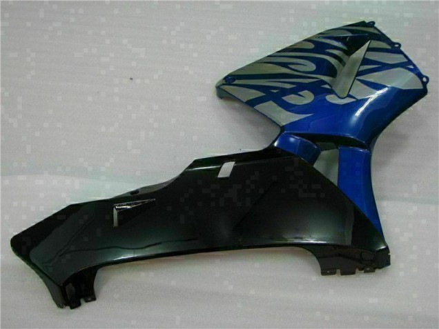 2003-2004 Blau mit silberner Flamme Honda CBR600RR Motorrad Verkleidung 2003-2004 Blau mit silberner Flamme Honda CBR600RR Motorrad Verkleidung