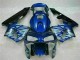 2003-2004 Blau mit silberner Flamme Honda CBR600RR Motorrad Verkleidung 2003-2004 Blau mit silberner Flamme Honda CBR600RR Motorrad Verkleidung