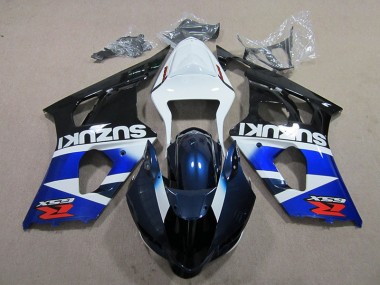 2003-2004 Blau weißer Aufkleber Suzuki GSXR 1000 Motorrad Verkleidungen