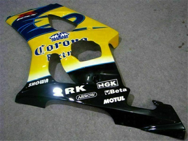 2003-2004 Gelb Blau Suzuki GSXR 1000 Motorrad Verkleidung 2003-2004 Gelb Blau Suzuki GSXR 1000 Motorrad Verkleidung