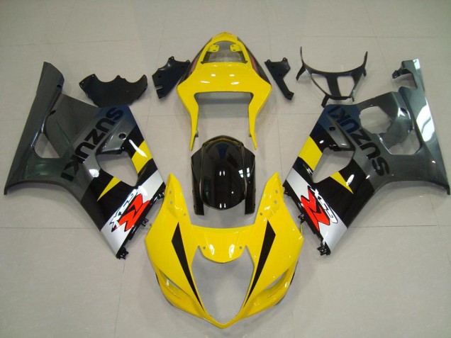 2003-2004 Gelb Grau Suzuki GSXR 1000 Motorrad Verkleidung 2003-2004 Gelb Grau Suzuki GSXR 1000 Motorrad Verkleidung