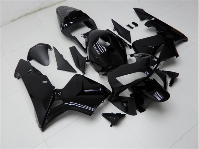 2003-2004 Glänzend Schwarz Honda CBR600RR Motorrad Verkleidungen 2003-2004 Glänzend Schwarz Honda CBR600RR Motorrad Verkleidungen