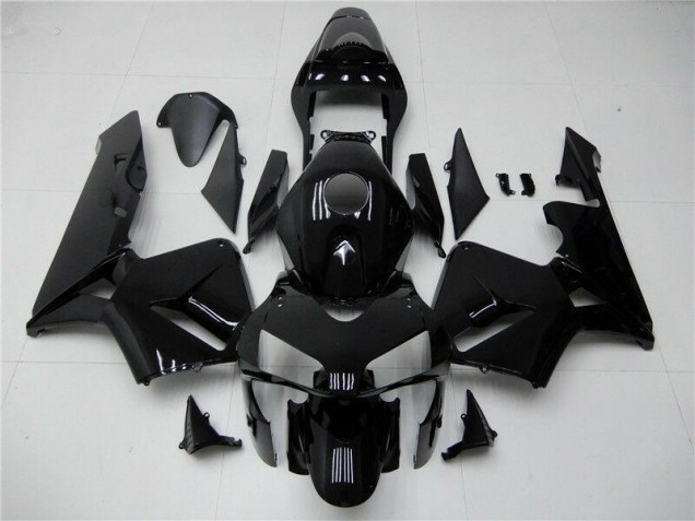 2003-2004 Glänzend Schwarz Honda CBR600RR Motorrad Verkleidungen 2003-2004 Glänzend Schwarz Honda CBR600RR Motorrad Verkleidungen