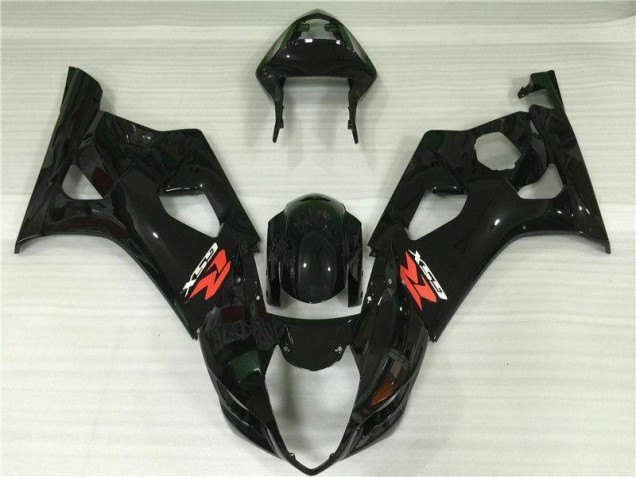 2003-2004 Glänzend Schwarz Suzuki GSXR 1000 Motorrad Vollverkleidung 2003-2004 Glänzend Schwarz Suzuki GSXR 1000 Motorrad Vollverkleidung