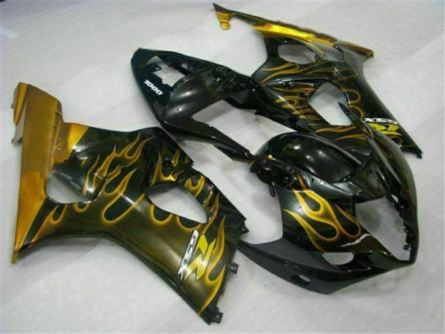 2003-2004 Gold Schwarz Suzuki GSXR 1000 Motorrad Verkleidung 2003-2004 Gold Schwarz Suzuki GSXR 1000 Motorrad Verkleidung