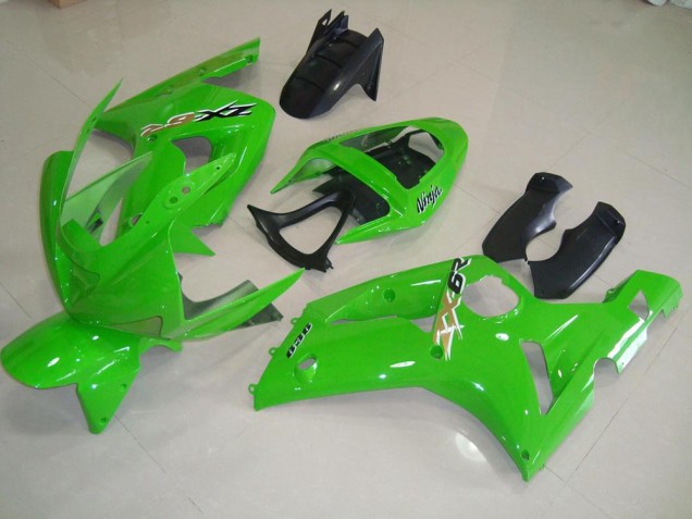 2003-2004 Grün Kawasaki ZX6R Motorrad Verkleidung 2003-2004 Grün Kawasaki ZX6R Motorrad Verkleidung