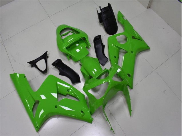 2003-2004 Grün Kawasaki ZX6R Motorrad Verkleidungen 2003-2004 Grün Kawasaki ZX6R Motorrad Verkleidungen