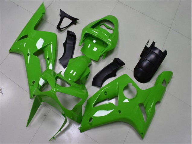 2003-2004 Grün Kawasaki ZX6R Motorrad Verkleidungen 2003-2004 Grün Kawasaki ZX6R Motorrad Verkleidungen