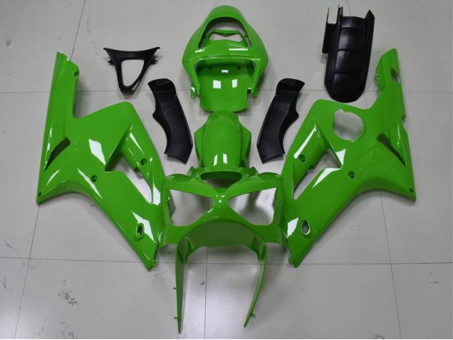 2003-2004 Grün Kawasaki ZX6R Motorrad Verkleidungen 2003-2004 Grün Kawasaki ZX6R Motorrad Verkleidungen