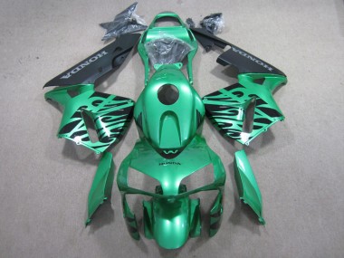 2003-2004 Grün Schwarz Honda CBR600RR Motorrad Verkleidung