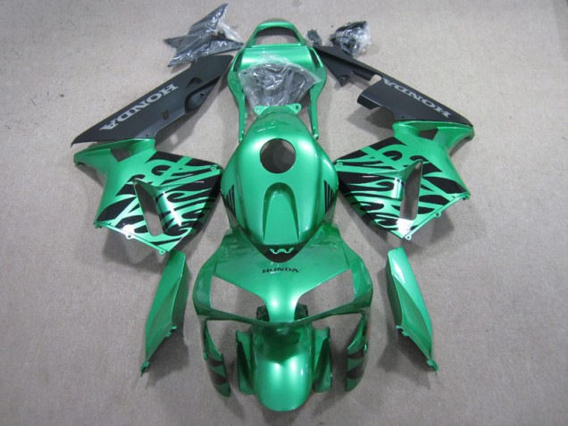 2003-2004 Grün Schwarz Honda CBR600RR Motorrad Verkleidung 2003-2004 Grün Schwarz Honda CBR600RR Motorrad Verkleidung