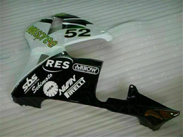 2003-2004 Grün Weiß Schwarz Honda CBR600RR Motorrad Verkleidung 2003-2004 Grün Weiß Schwarz Honda CBR600RR Motorrad Verkleidung