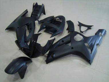 2003-2004 Matt Schwarz Kawasaki ZX6R Motorrad Verkleidungen