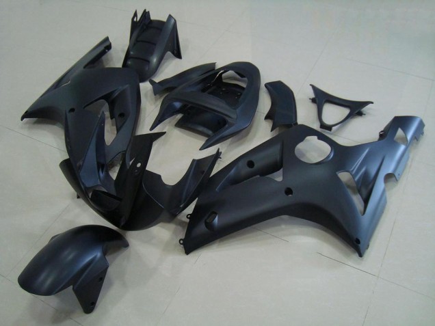 2003-2004 Matt Schwarz Kawasaki ZX6R Motorrad Verkleidungen
