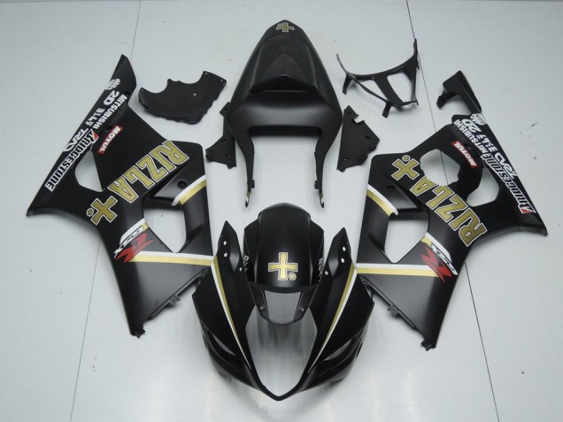2003-2004 Matt Schwarzer Rizla Suzuki GSXR 1000 Motorrad Verkleidung 2003-2004 Matt Schwarzer Rizla Suzuki GSXR 1000 Motorrad Verkleidung