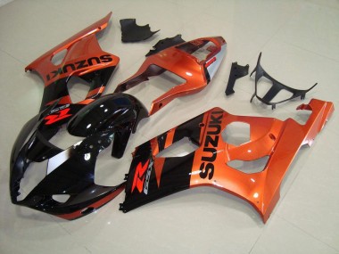2003-2004 Orange und Schwarz Suzuki GSXR 1000 Motorrad Verkleidung