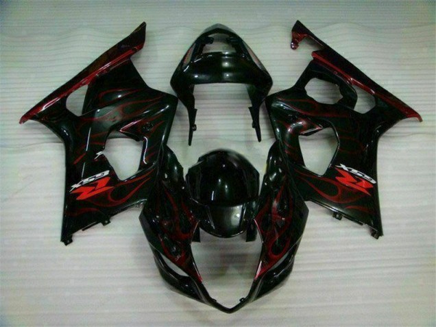 2003-2004 Rot Flamme Suzuki GSXR 1000 Motorrad Verkleidung 2003-2004 Rot Flamme Suzuki GSXR 1000 Motorrad Verkleidung