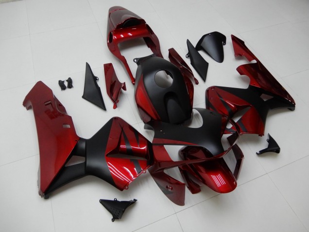 2003-2004 Rot Schwarz Honda CBR600RR Motorrad Verkleidung 2003-2004 Rot Schwarz Honda CBR600RR Motorrad Verkleidung