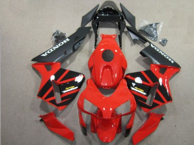 2003-2004 Rot Schwarz Honda CBR600RR Motorrad Verkleidung & Plastik