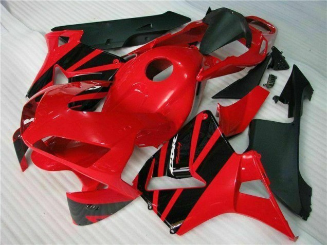 2003-2004 Rot Schwarz Honda CBR600RR Motorrad Vollverkleidung 2003-2004 Rot Schwarz Honda CBR600RR Motorrad Vollverkleidung
