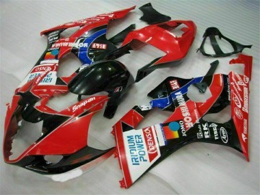 2003-2004 Rot Suzuki GSXR 1000 Motorrad Verkleidungen