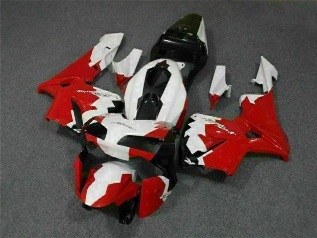 2003-2004 Rot Weiß Honda CBR600RR Motorrad Verkleidung 2003-2004 Rot Weiß Honda CBR600RR Motorrad Verkleidung