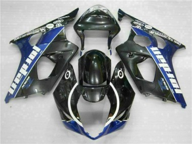 2003-2004 Schwarz Blau Suzuki GSXR 1000 Motorrad Verkleidung & Plastik