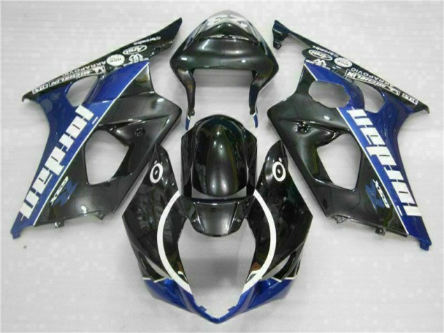 2003-2004 Schwarz Blau Suzuki GSXR 1000 Motorrad Verkleidung & Plastik 2003-2004 Schwarz Blau Suzuki GSXR 1000 Motorrad Verkleidung & Plastik