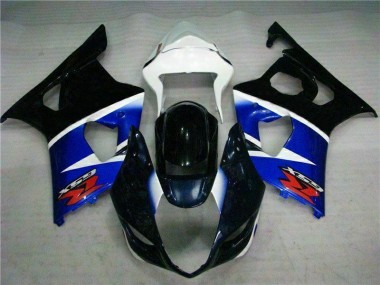 2003-2004 Schwarz Blau Suzuki GSXR 1000 Motorrad Vollverkleidung
