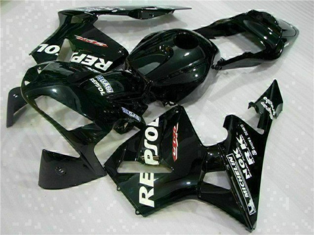 2003-2004 Schwarz Honda CBR600RR Motor Verkleidung 2003-2004 Schwarz Honda CBR600RR Motor Verkleidung