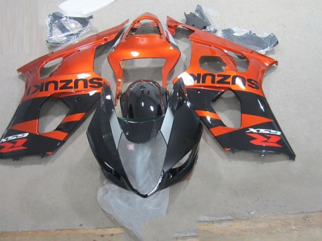 2003-2004 Schwarz Orange Suzuki GSXR 1000 Motorrad Verkleidung 2003-2004 Schwarz Orange Suzuki GSXR 1000 Motorrad Verkleidung