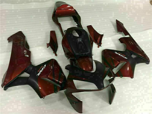 2003-2004 Schwarz Rot Honda CBR600RR Motorrad Verkleidungen 2003-2004 Schwarz Rot Honda CBR600RR Motorrad Verkleidungen