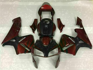 2003-2004 Schwarz Rot Honda CBR600RR Motorrad Verkleidungen