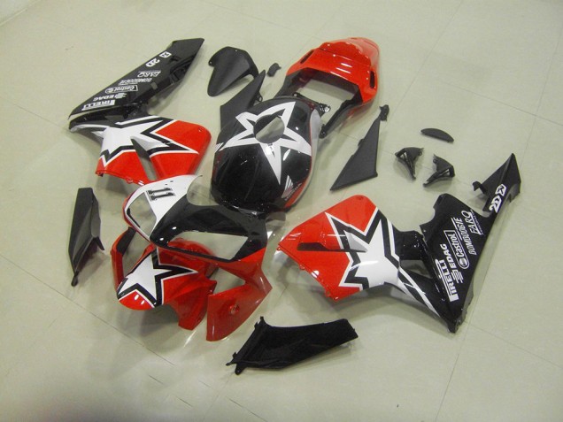 2003-2004 Schwarz Rot Honda CBR600RR Motorrad Vollverkleidung 2003-2004 Schwarz Rot Honda CBR600RR Motorrad Vollverkleidung
