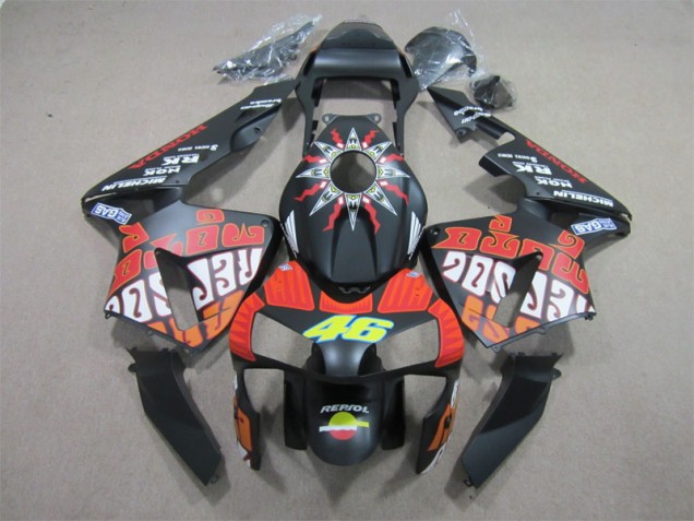 2003-2004 Schwarz Rot Repsol 46 Honda CBR600RR Motorrad Verkleidung 2003-2004 Schwarz Rot Repsol 46 Honda CBR600RR Motorrad Verkleidung