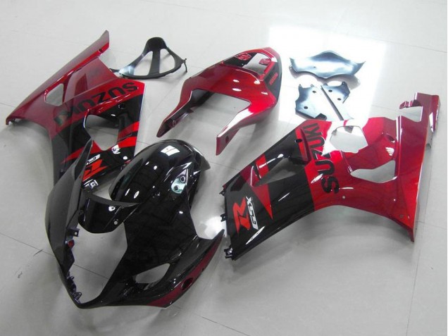 2003-2004 Schwarz Rot Suzuki GSXR 1000 Motorrad Verkleidungen 2003-2004 Schwarz Rot Suzuki GSXR 1000 Motorrad Verkleidungen